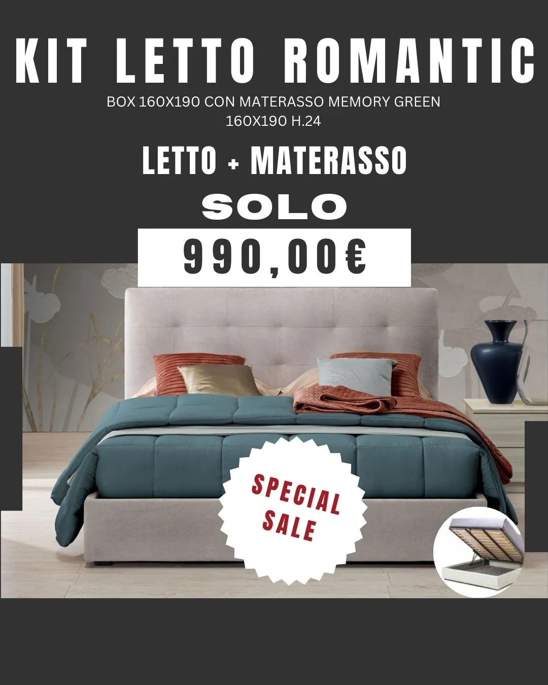 Kit letto romantic
