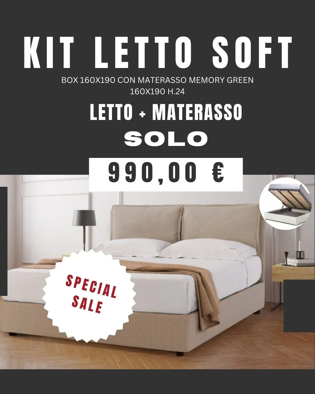 Kit letto soft