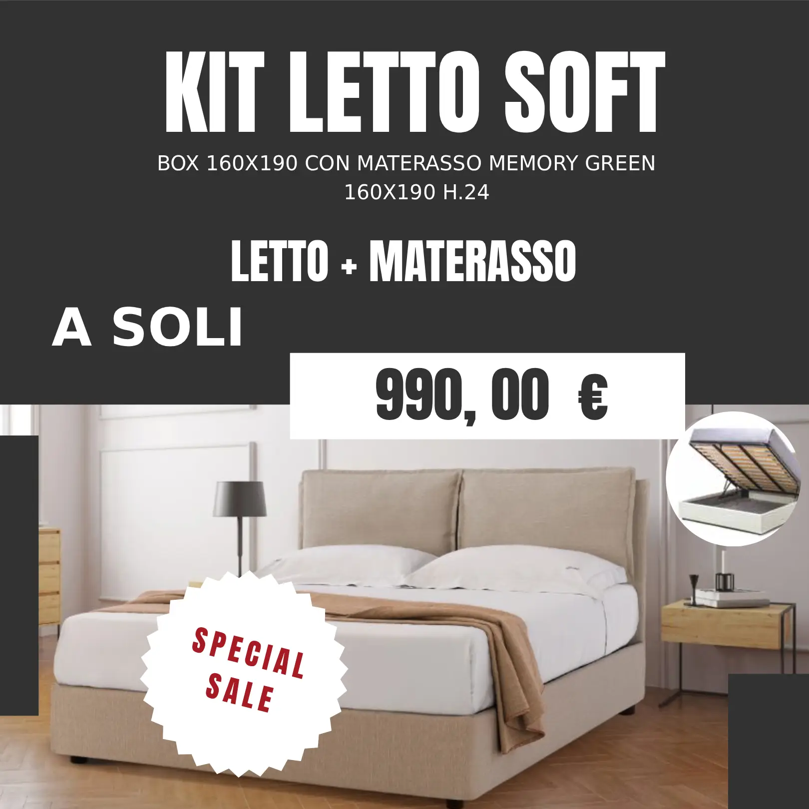 Kit letto soft